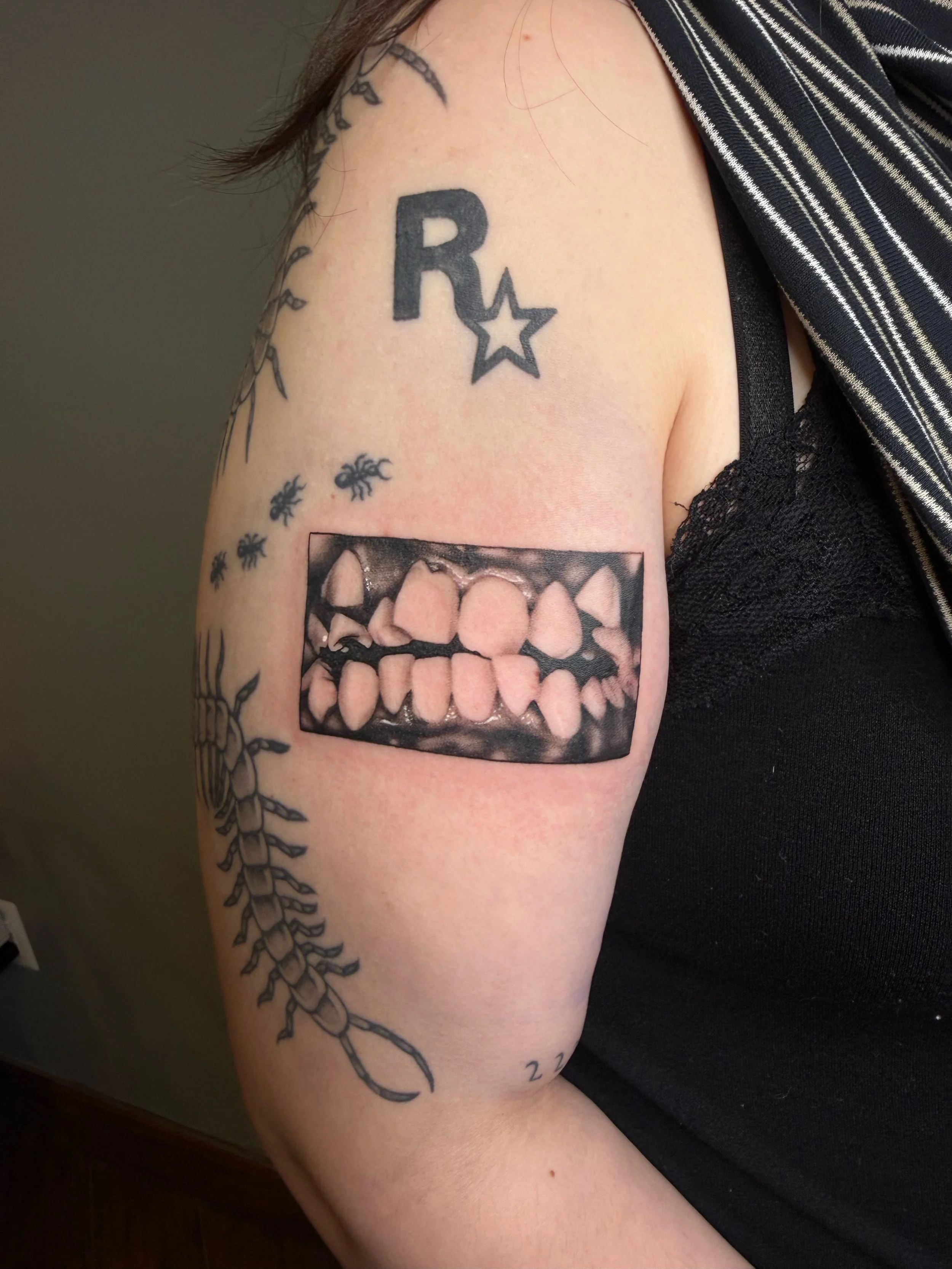 &bull; @inkedbykz &bull;
We have walk-in availability for tattoos and piercings today until 7:30pm!
