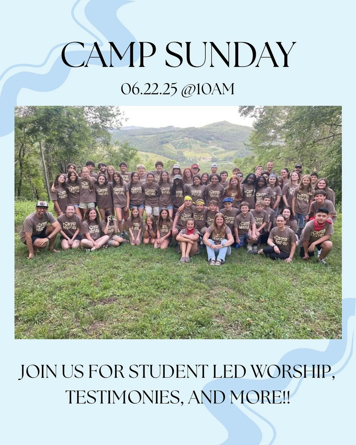 🔥🎉 Camp Sunday is HERE! 🎉🔥
Join us this Sunday as our kids take over with powerful worship and testimonies straight from Camp Morley! They&rsquo;ve encountered the Holy Spirit in real, life-changing ways&mdash;and now they&rsquo;re ready to share