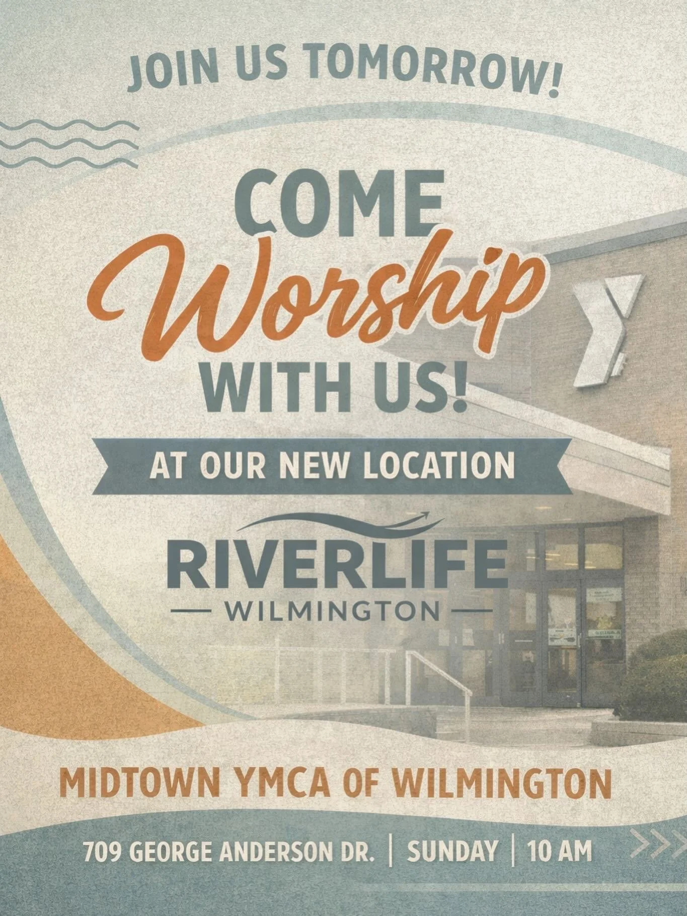 We&rsquo;d love to see you tomorrow 🤍
Join us for worship at our new location at the Midtown YMCA. Bring a friend. We&rsquo;ll save you a seat!
📍709 George Anderson Dr
⏰ 10am