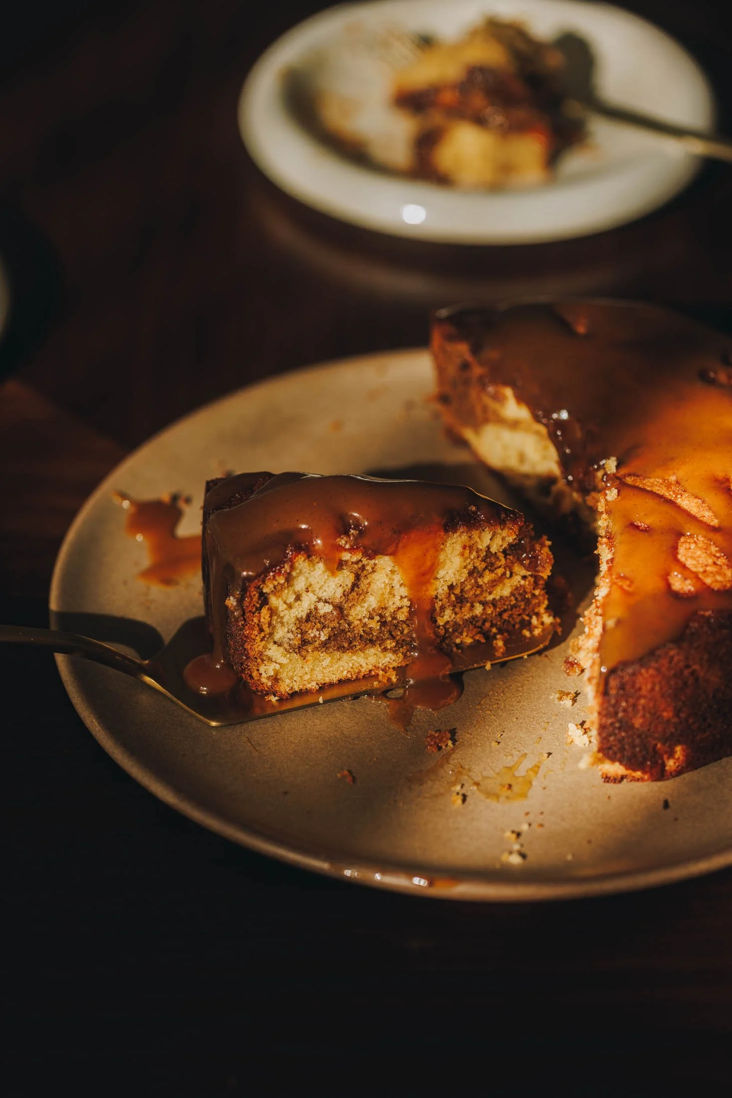 Gingerbread Marble Cake