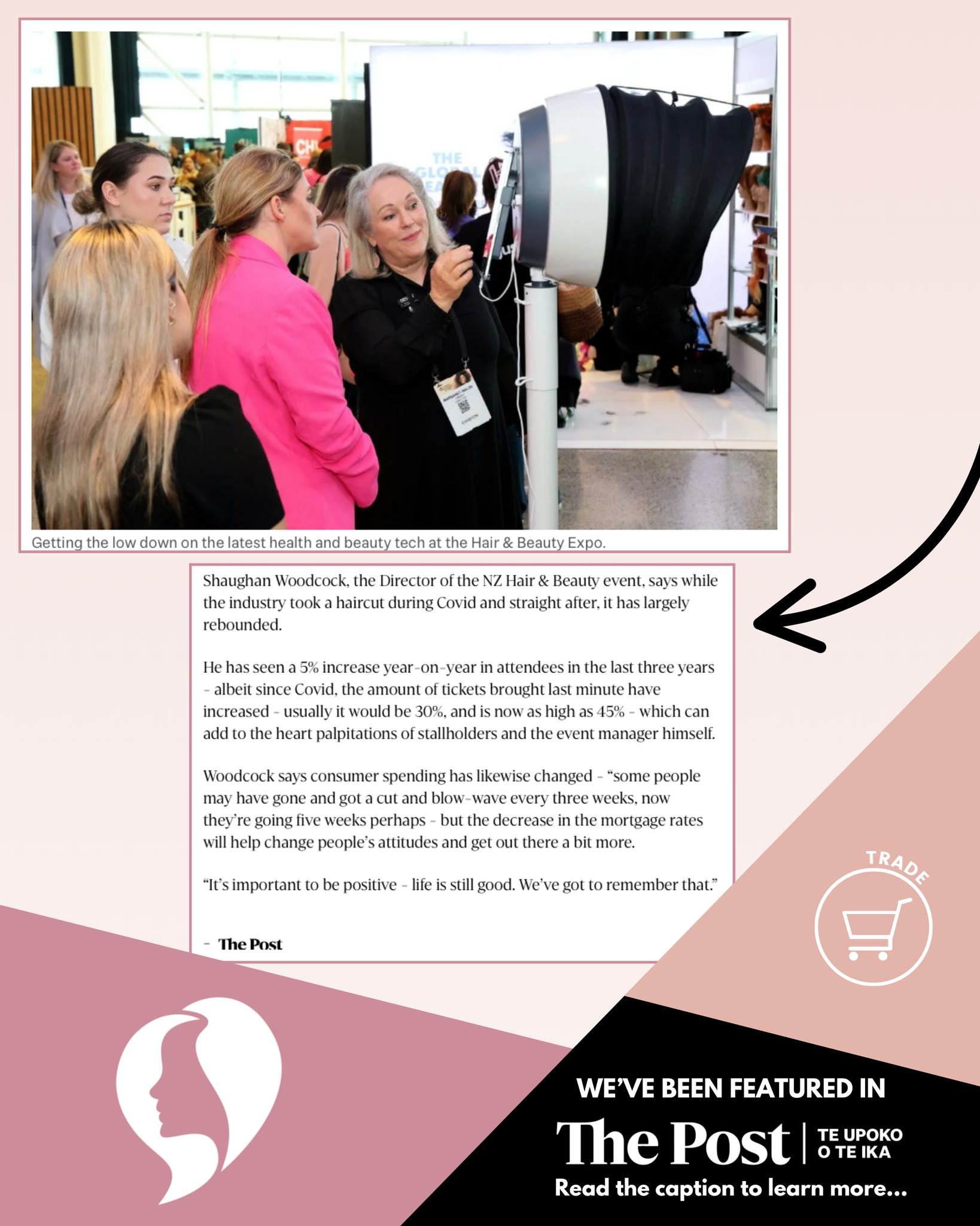 ✨ FEATURED ✨ in @thepostnz 💃

&quot;Discretionary spending is soft across most of the country at the moment, but if participants at a hair and beauty expo in Auckland this weekend are anything to go by, Kiwis are still prioritising looking good, des