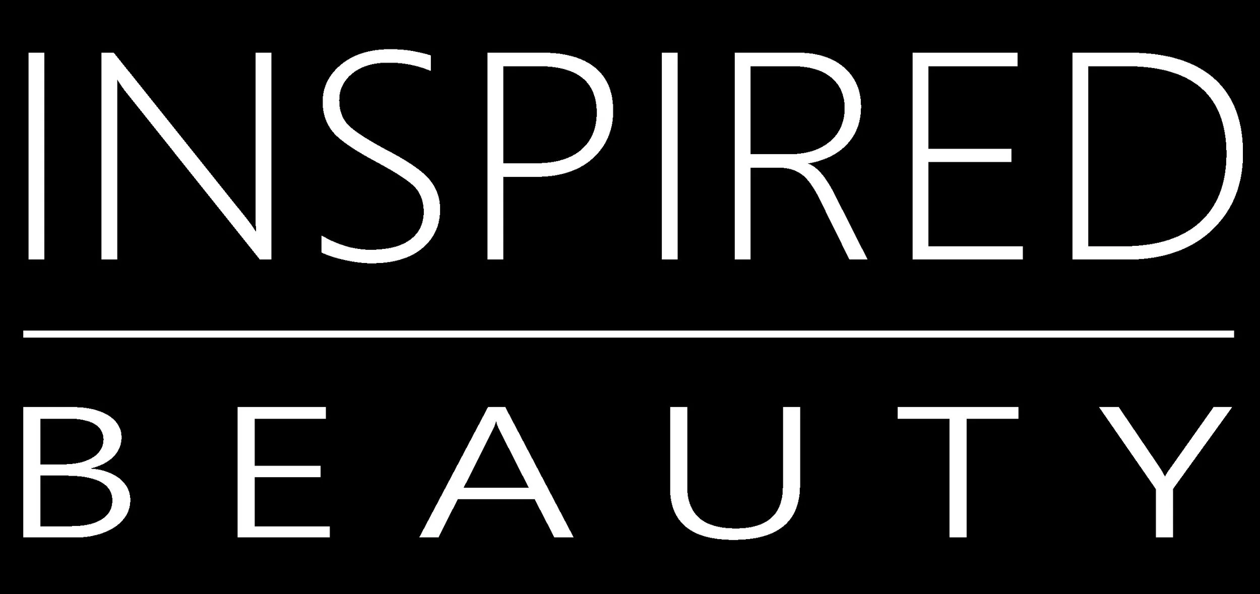 Inspired Beauty text logo on black background