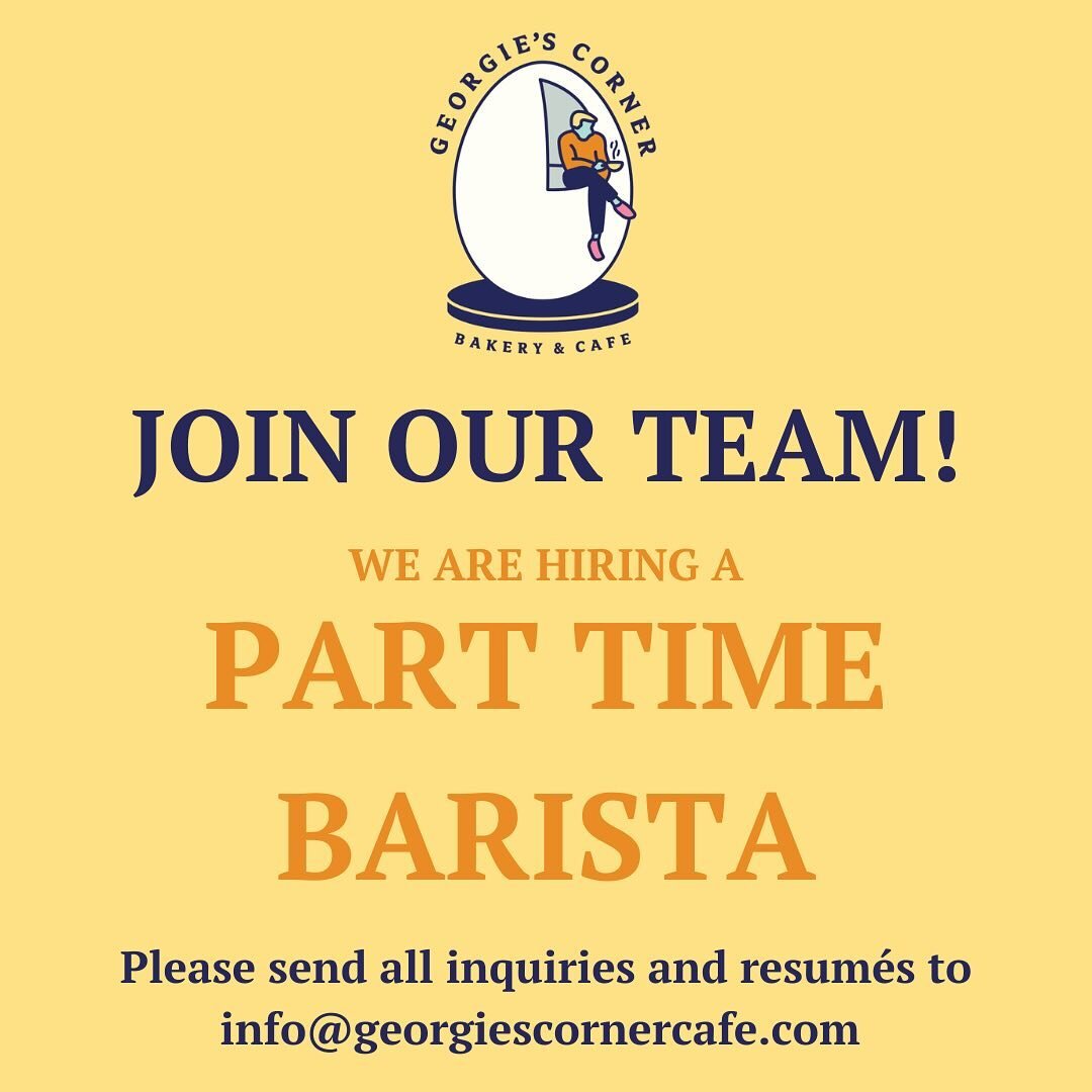 Join our team of great people! We are hiring a part time barista! Please send all inquiries and resumes to info@georgiescornercafe.com! 

#h2p #cmu #chathamuniversity #pittsburghjobs #pittsburghbarista #pittsburghcoffee