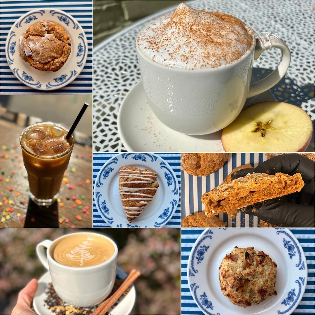 Our fall menu is in full swing tomorrow, Wednesday October 1! Stop in to Georgie&rsquo;s this week for some tasty seasonal treats. And stay tuned for details on our October kitchen menu! 🍂 

A few (but not all!) of our fall goodies and drinks:
-Vega