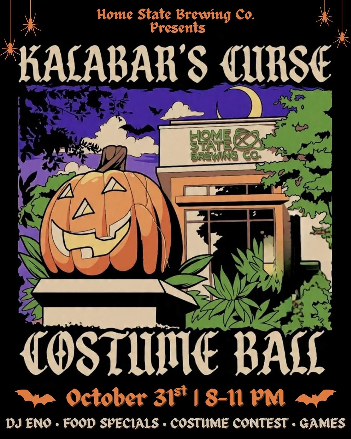 The curse has been cast&hellip; and the party&rsquo;s about to begin. 🕷️🕸️🪄

Join us for Kalabar&rsquo;s Curse Costume Ball &mdash; a night of dancing, food specials, games, and one wicked costume contest! 🕺💀

🗓️ Friday, Oct. 31 | 8&ndash;11PM

