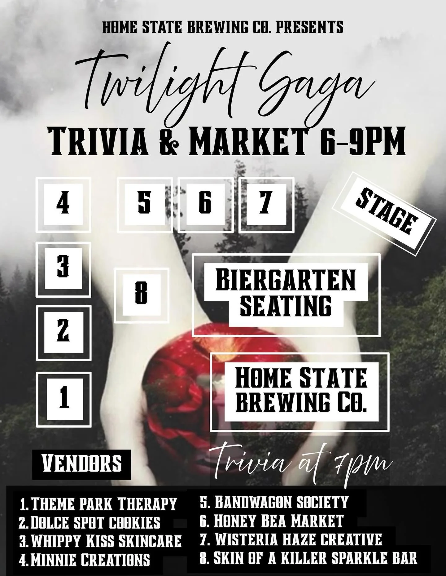 Say it… out loud. π©ΈYou’re a Twilight fan. π Join us tomorrow night for our Twilight Saga Market + Trivia from 6–9PM!
β¨ Shop themed vendors
π§  Trivia kicks off at 7PM
β¨ Hit up the “Skin of a Killer” Sparkle Bar
Grab