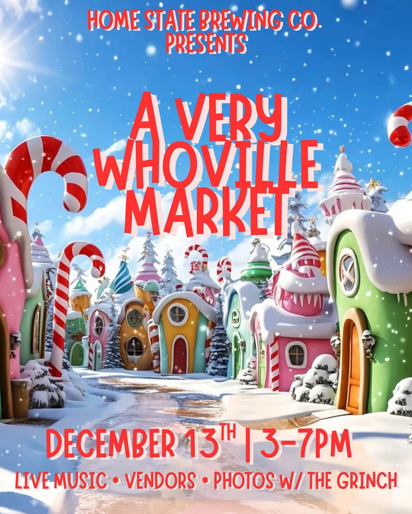 It&rsquo;s beginning to look a lot like&hellip; Whoville! 💚🎁 Join us for our Annual Holiday Market &mdash; this year with a Grinchy twist!

A Very Whoville Market ❤️🎄

✨ December 13th | 3&ndash;7PM
📸 Photos with The Grinch at 5PM
🎶 Live music by