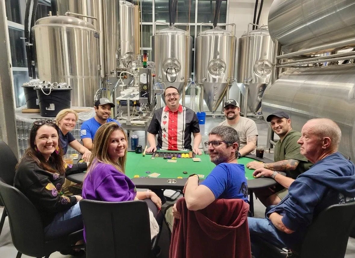 All in on Tuesdays &spades;️🔥 FREE Texas Hold&rsquo;em Poker League every Tuesday at 7PM! 4&ndash;6 quick tournament-style games. Zero buy-in. Real prizes every 8 weeks. (We have two tables if needed) 

Rack up points, stack your chips, and play as 