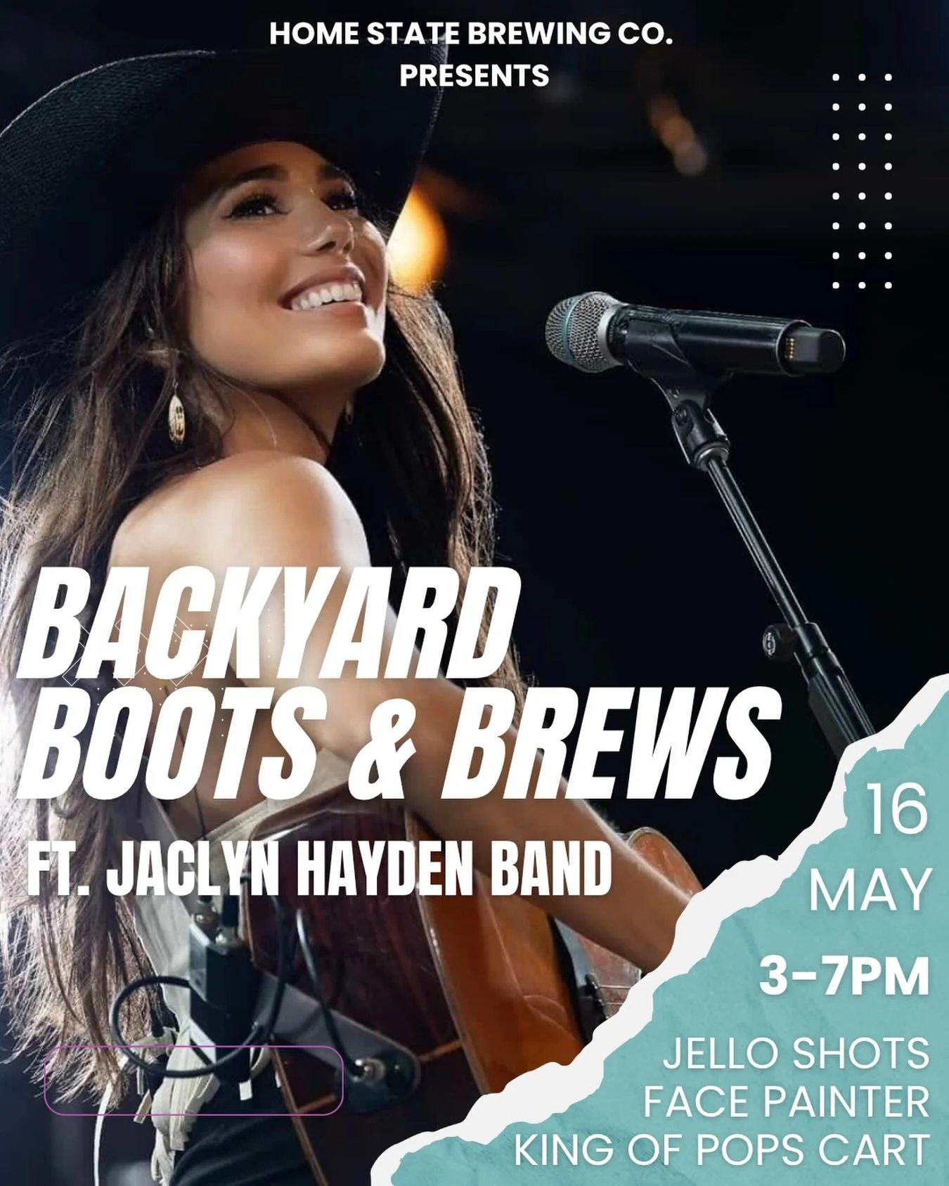 Dust off your boots&hellip; it&rsquo;s about to get a little rowdy! 🤠

Save the date for our BACKYARD BOOTS &amp; BREWS! Saturday, May 16th from 3&ndash;7PM with live music by the Jaclyn Hayden Band 🎶

We&rsquo;re bringing the party with:
🍒 Jello 