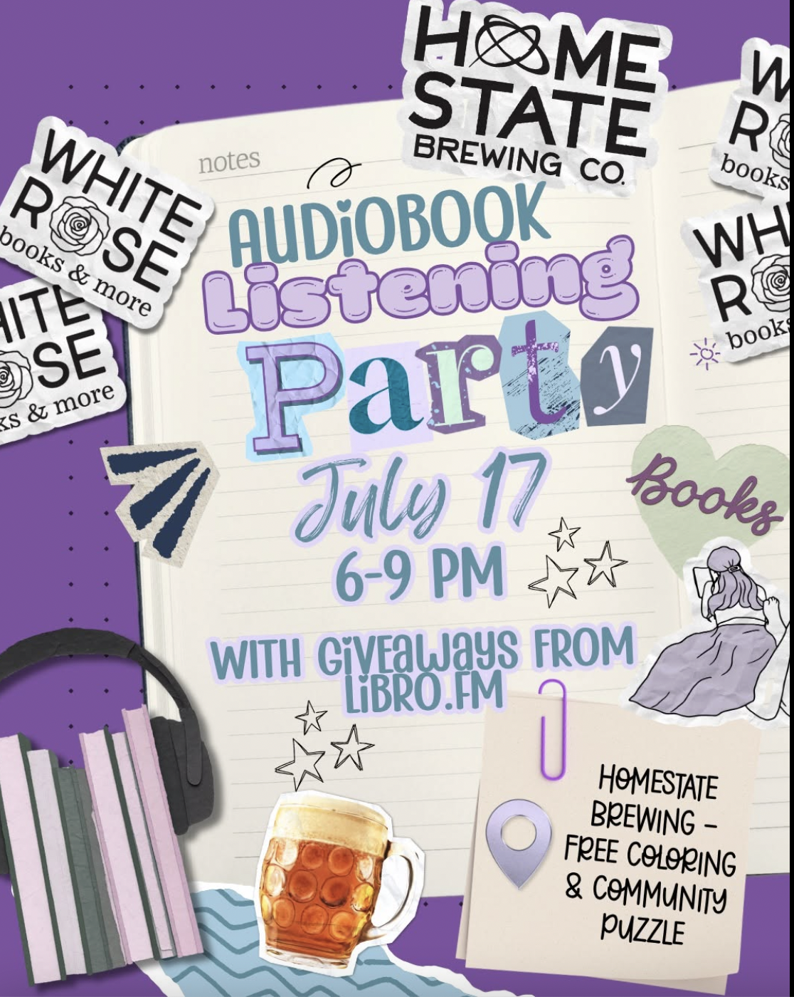 Audio Listening Party w. White Rose Books