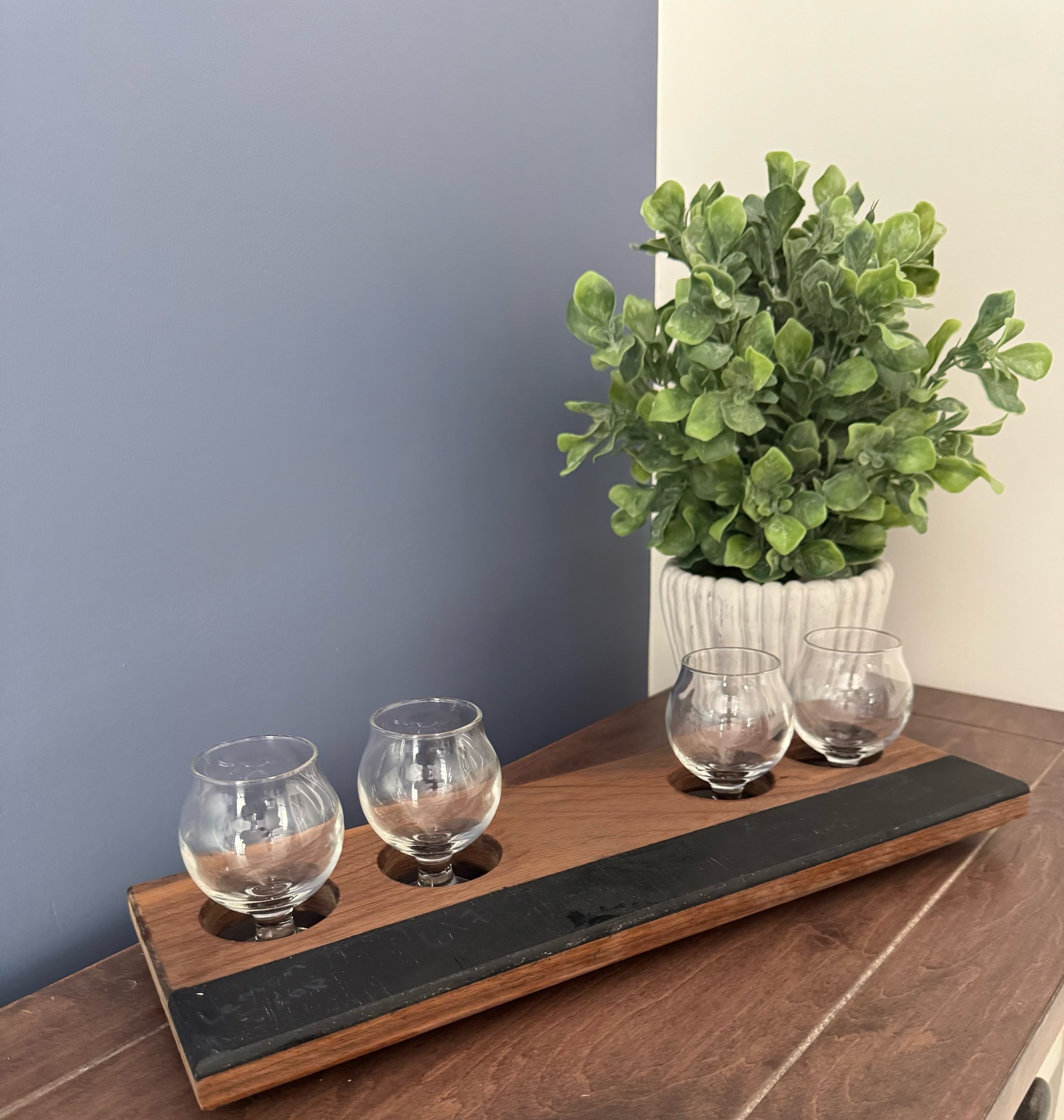 Personalized Walnut Flight Tray