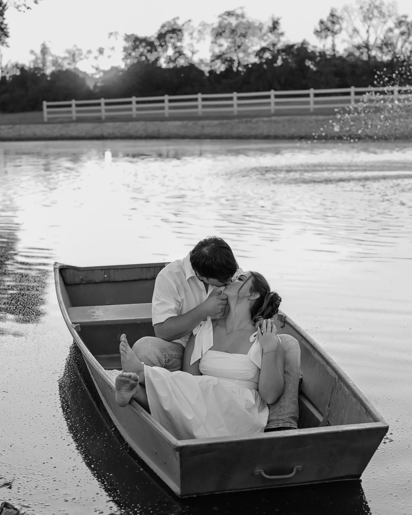 Hannah &amp; Carter wanted engagement photos in a boat, so that&rsquo;s exactly what we did and it was so romantic!!! 🥹 I&rsquo;m always down for any unique ideas you may have for your session! ❤️