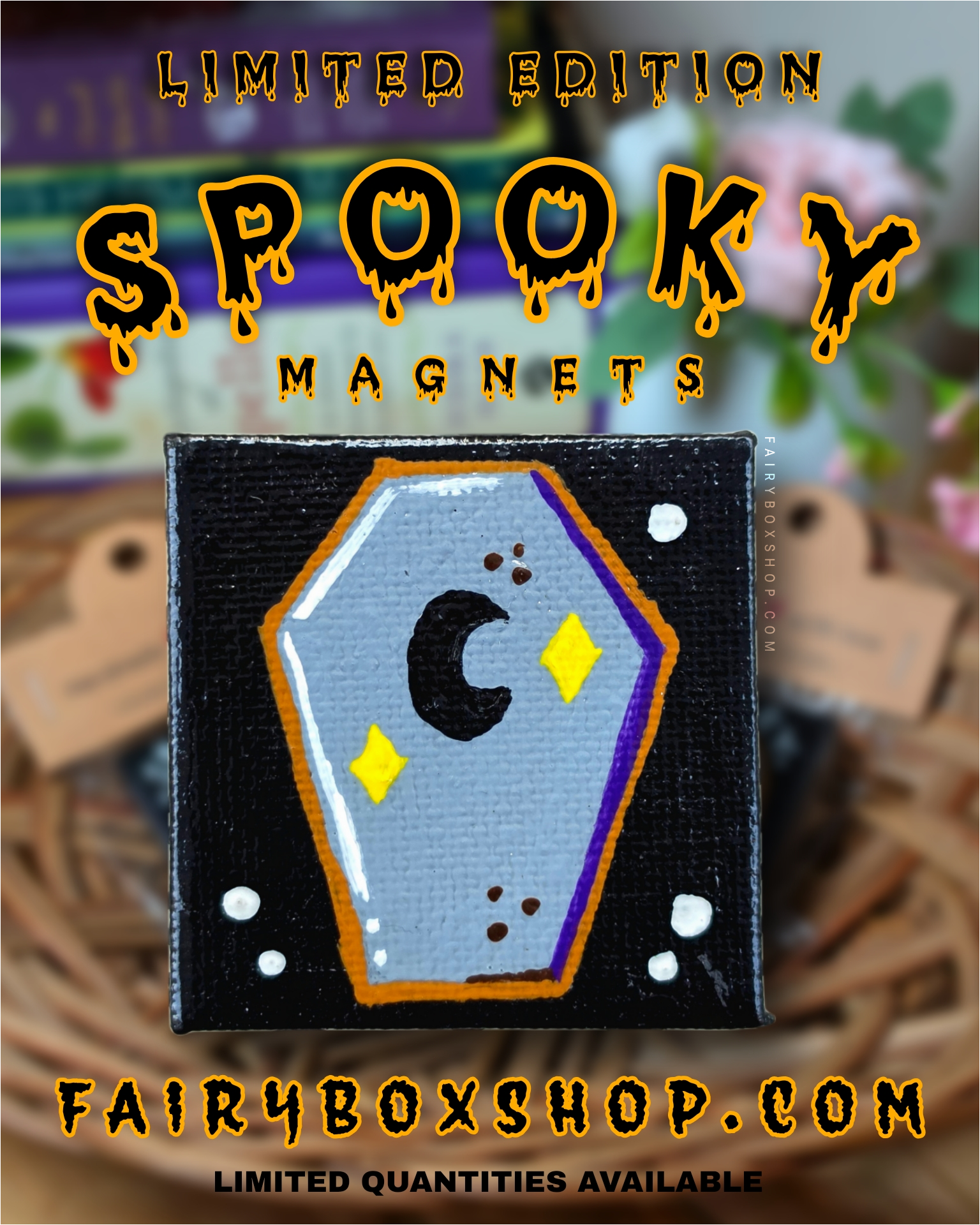 LIMITED EDITION | Haunted Coffin Halloween Magnet
