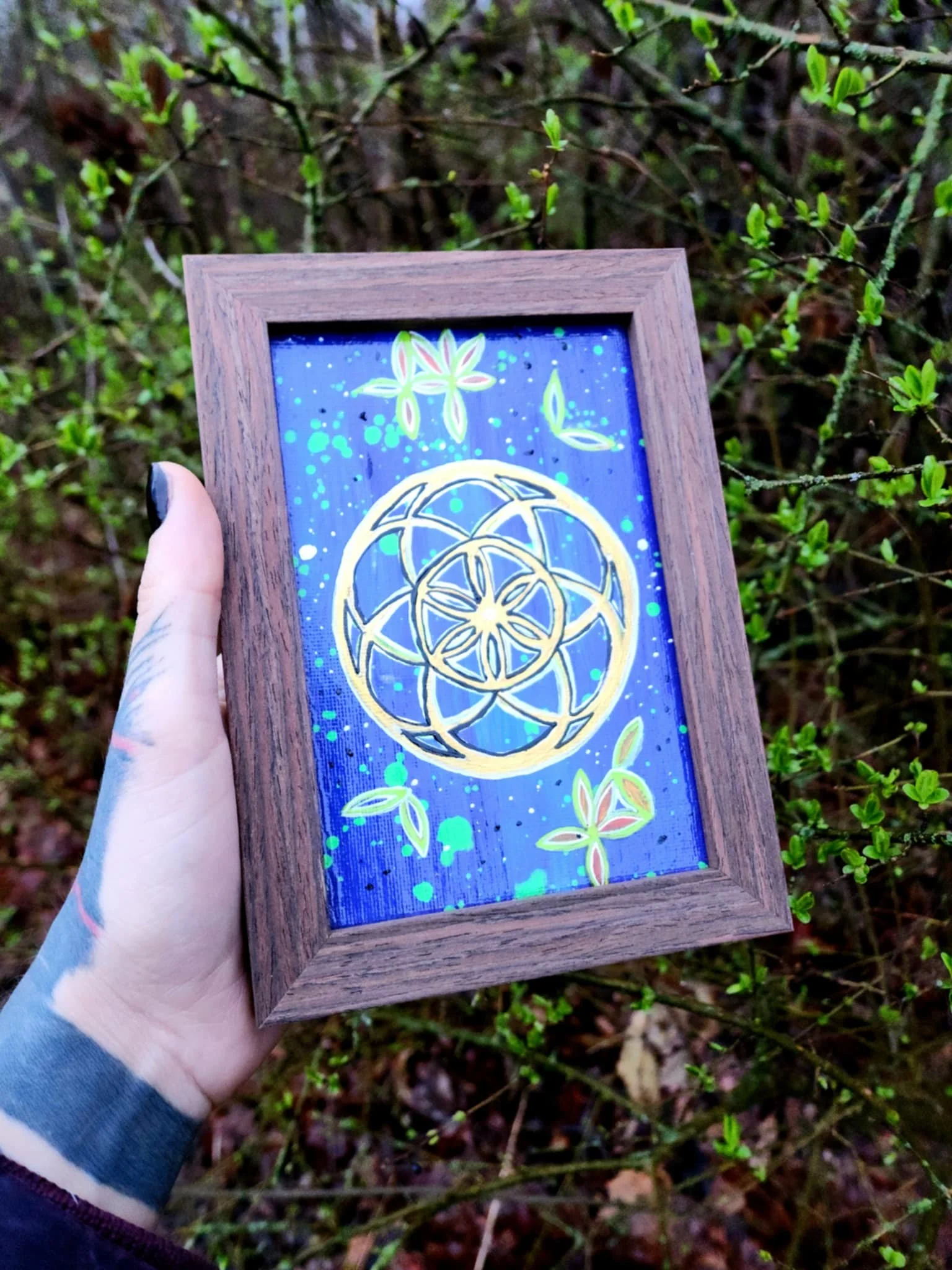 Celestial Seed of Life | Acrylic Painting