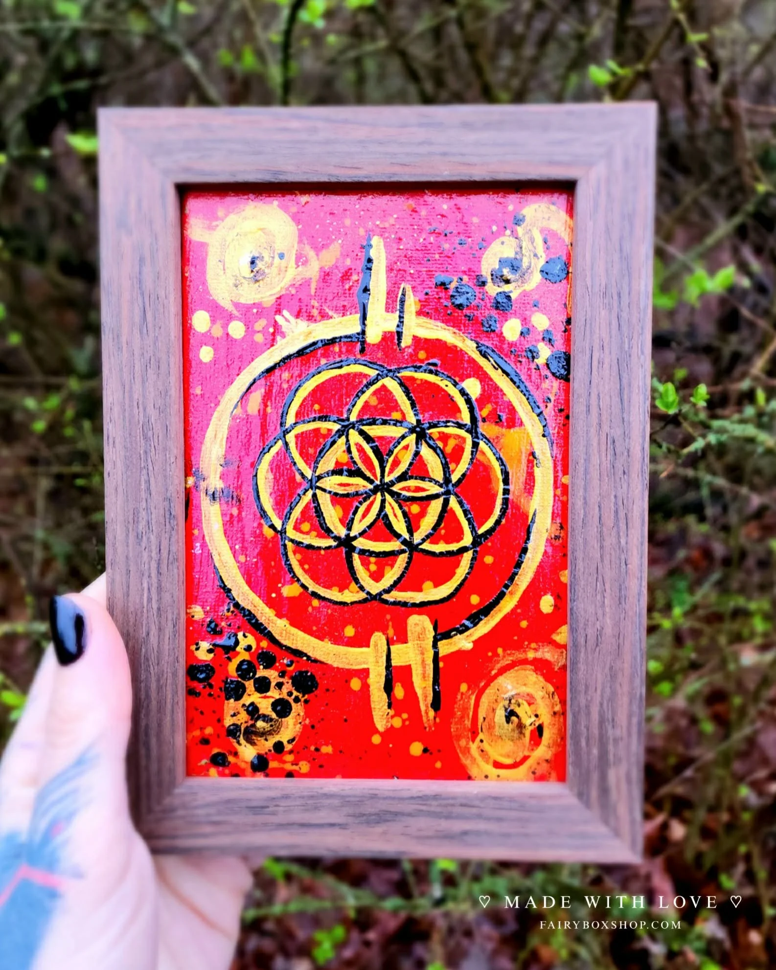 Draconic Seed of Life | Acrylic Painting (Copy)