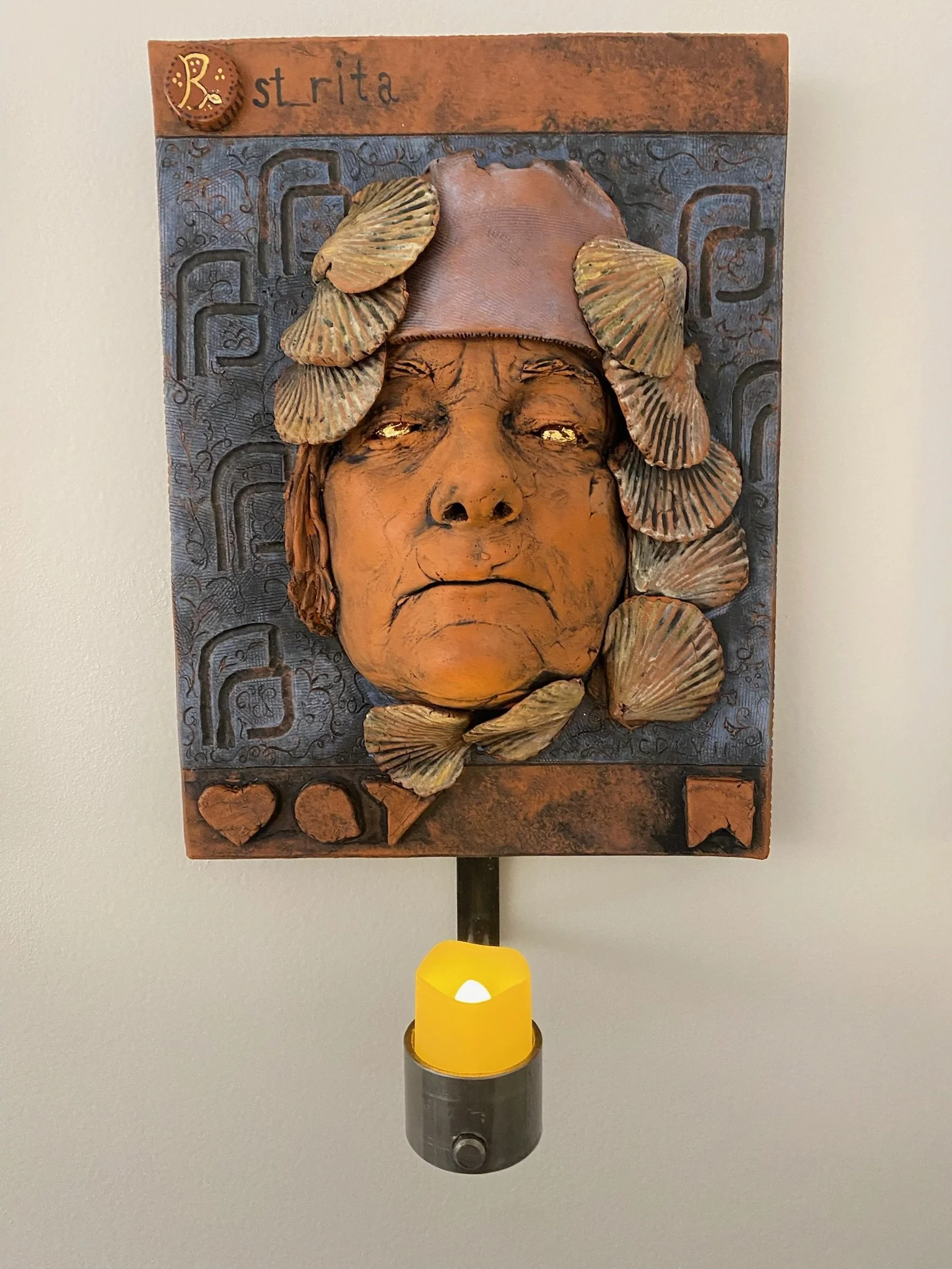 St. Rita:
Patron Saint of Impossible Causes (Italian 1381-1457) Patroness of heartbroken women, specifically for sterility, abuse victims, loneliness, marriage difficulties, parenthood, widows, and bodily ills.