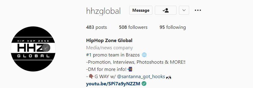 Hip Hop Zone Global - Instagram