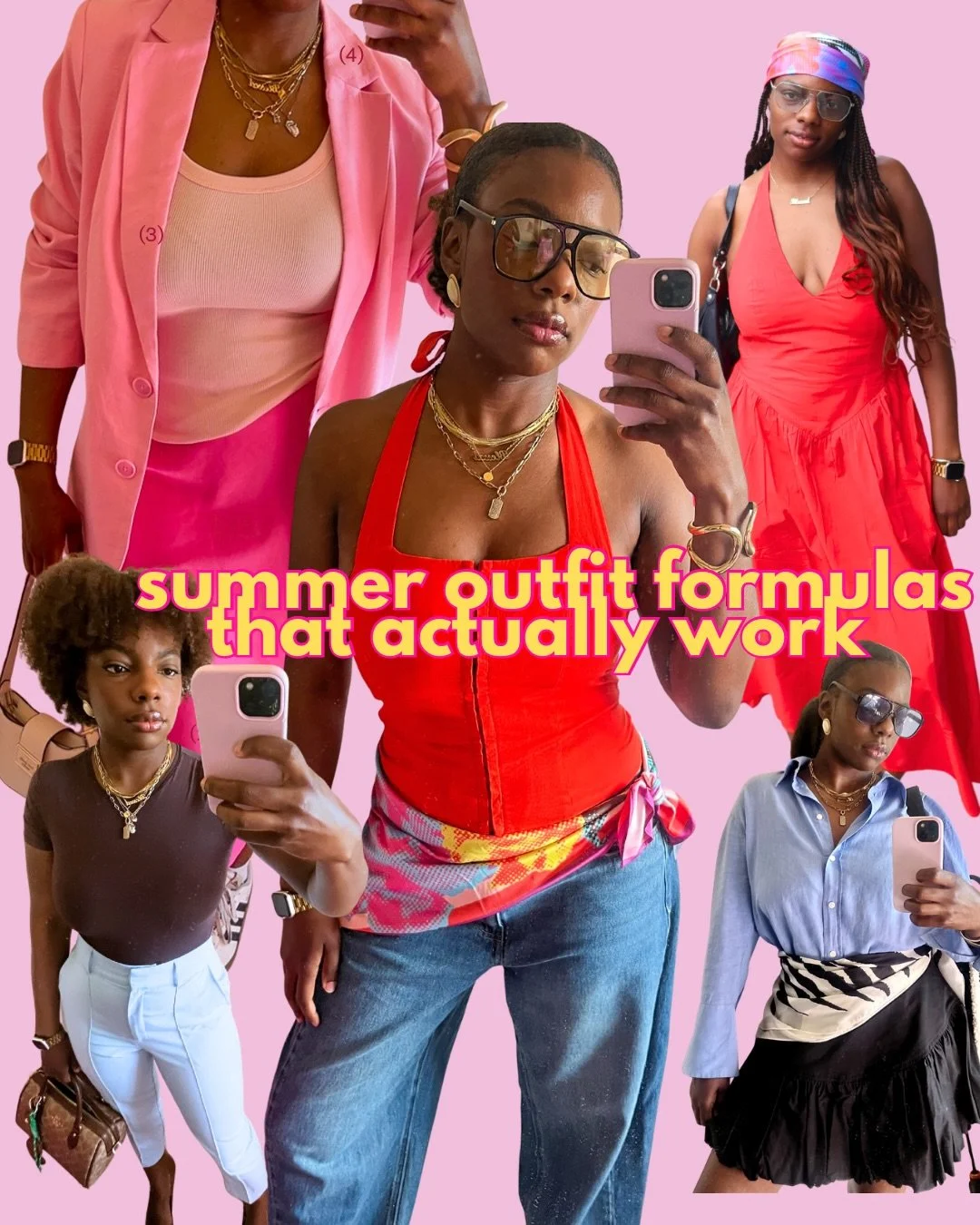Save + Share if helpful! 4 spring/summer outfit formulas that are my three E&rsquo;s, effortless, easy and edgy ✨I&rsquo;ll be wearing a version of these everyday this summer! Let me know if you would like to see more formulas #outfitformula #springo