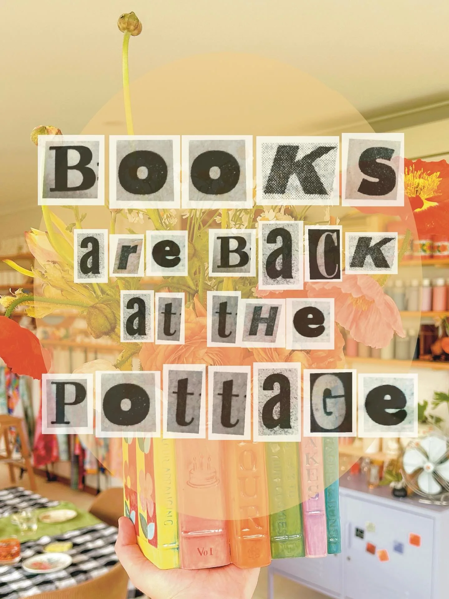 Books are back at The Pottage 📚

Our popular coffee and sugar canisters, flour vase and mini book vases have arrived! 

Available now until stock lasts! Book your session now so you don&rsquo;t miss out!