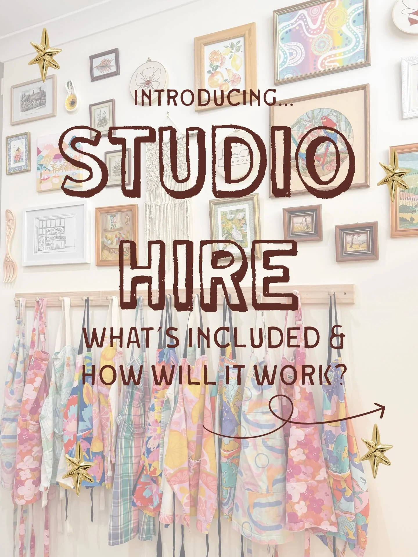 Introducing Studio Hire at The Pottage ⭐️

We are so excited that our new location has the space for us to finally offer Studio Hire.
Our Studio Hire will allow you to use our space to continue on a project, work, or just get creative in a studio env