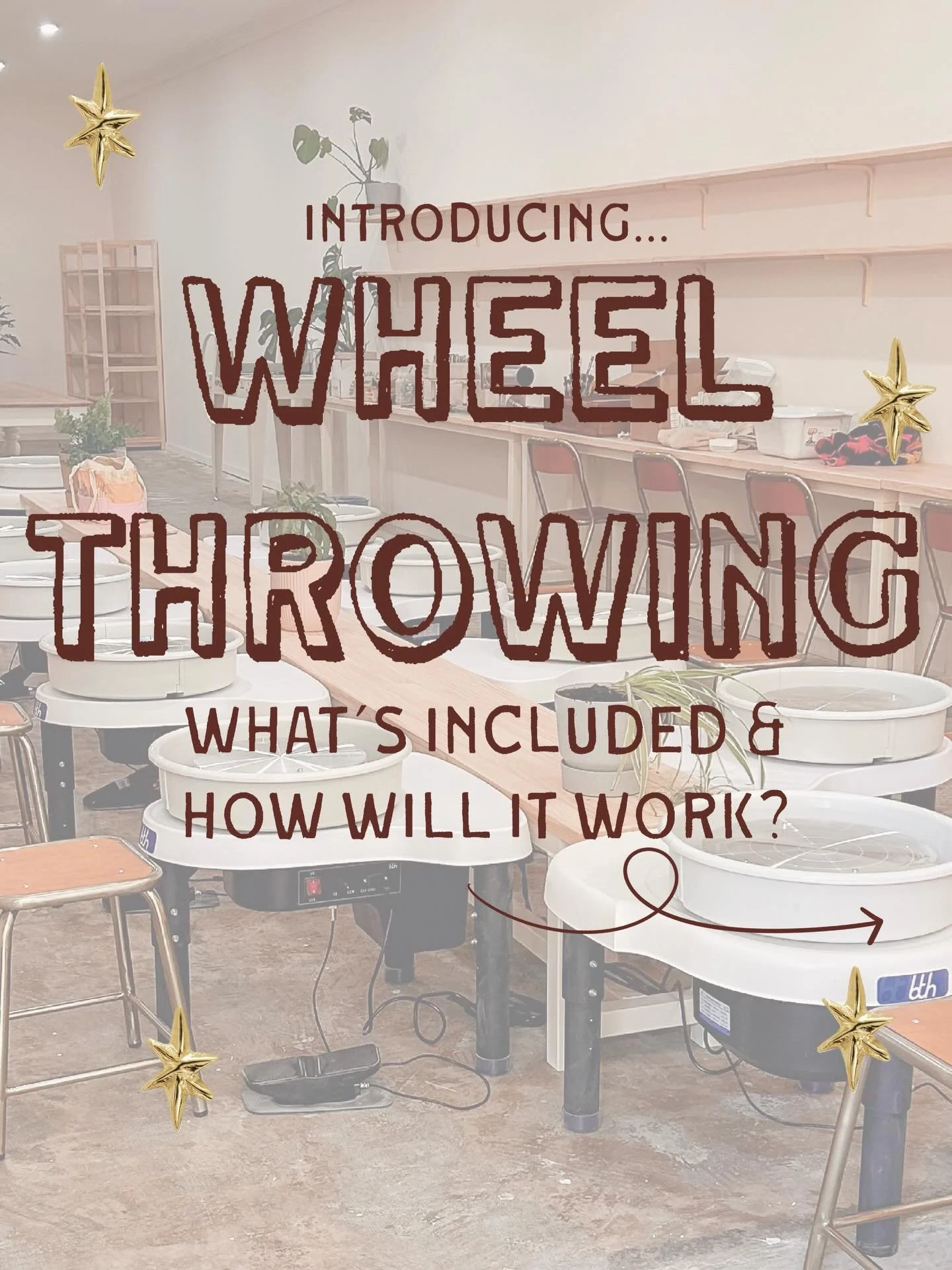 Introducing Wheel Throwing at The Pottage 💓

We are so excited to finally share the details of our wheel throwing sessions with you all.
Wheel Throwing will be available through our 2 hour taste sessions where you will learn all the basics of throwi