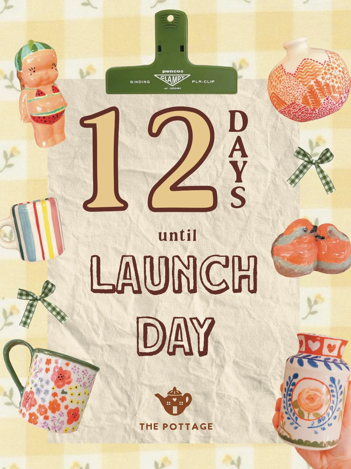The count down to our launch is officially on 🫣

Our Launch is happening on Saturday the 14th of March at our new location, 67-69 Bridge Mall, Ballarat! Come along and see our space &amp; join in our $10 for 10 minute pottery painting &amp; wheel th