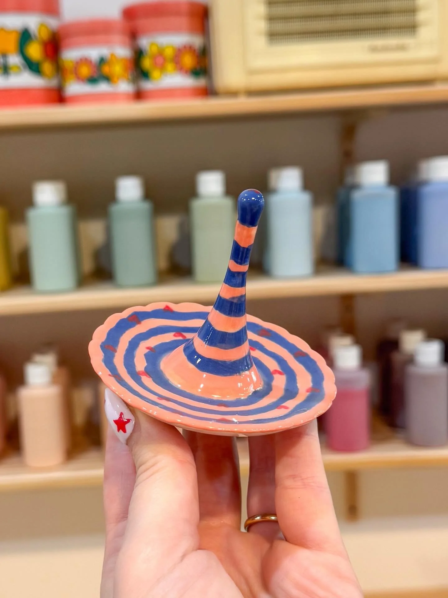 March at The Pottage was full of pottery painting, wheel throwing and so so many new faces coming to check out our space ⭐️ 

Each of these pieces have been finished with so many little details! Sometimes it&rsquo;s those final details that really br