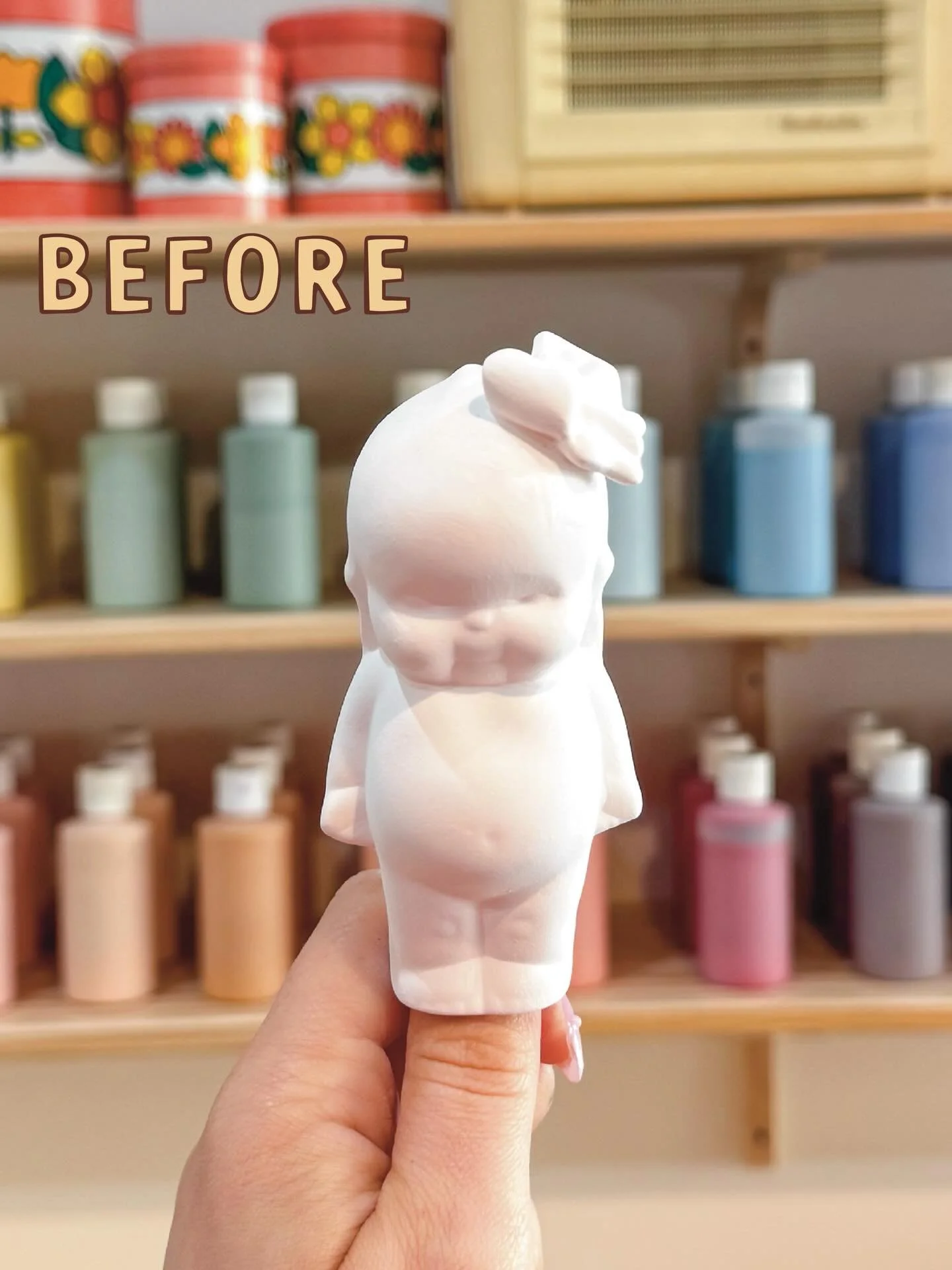 Before &amp; after pottery painting inspo 🎨⭐️

Save this for your next session!