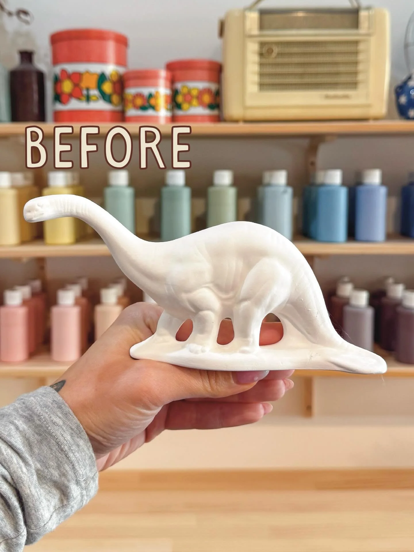 Before &amp; After 🦕 New Pottery Edition

This year we have been pouring some new items for you guys to paint in our PYOP session! We have been so excited to see you guys start painting them! Here are 5 of our new pieces! 

What are you going to pai