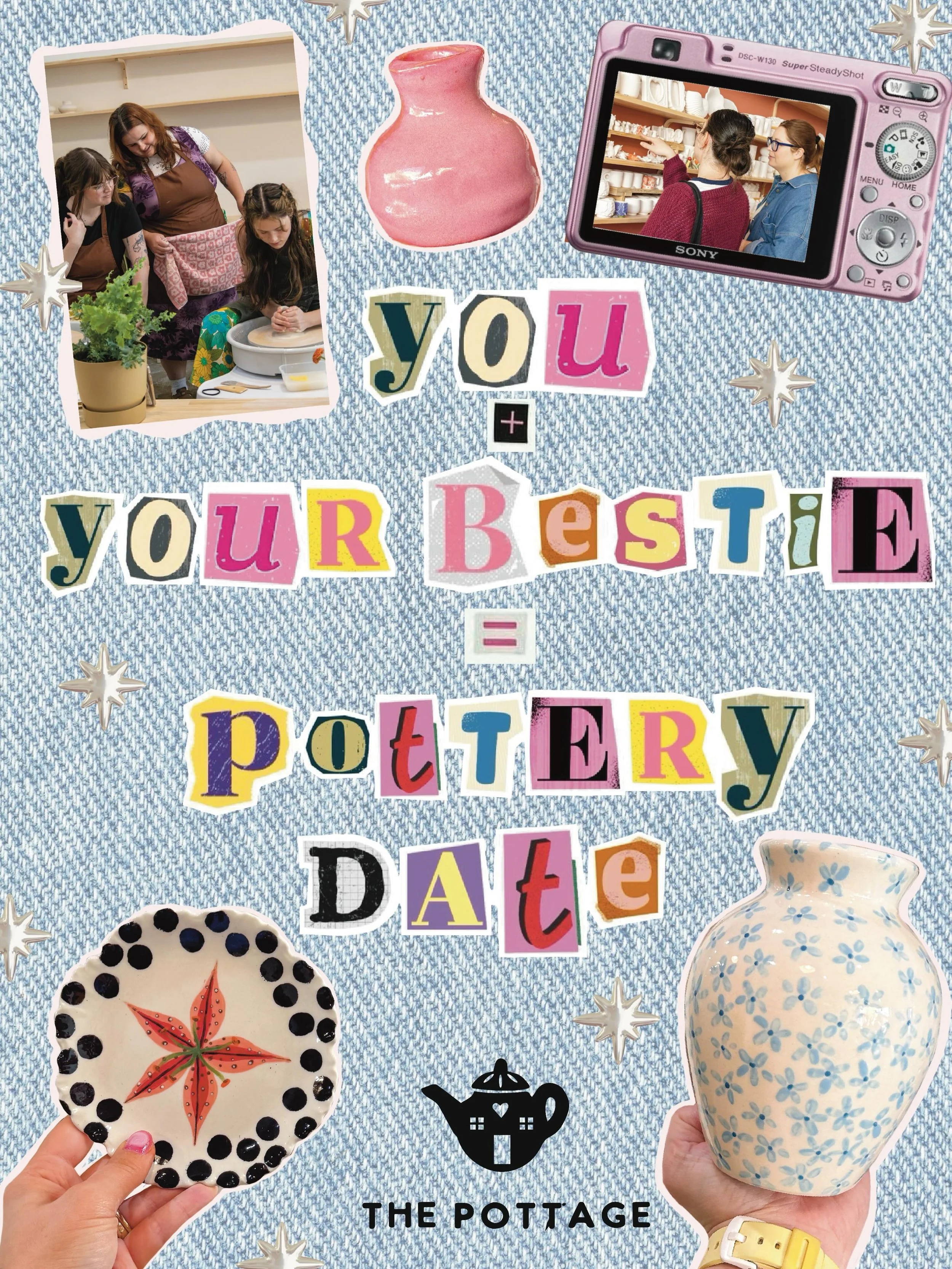 Pottery date with bestie > literally anything else 💓

We heard you&rsquo;re overdue for a bestie date &amp; we have the perfect activity! 
Whether you like to paint or prefer to get a little messy on the wheel, both options make for the perfect d