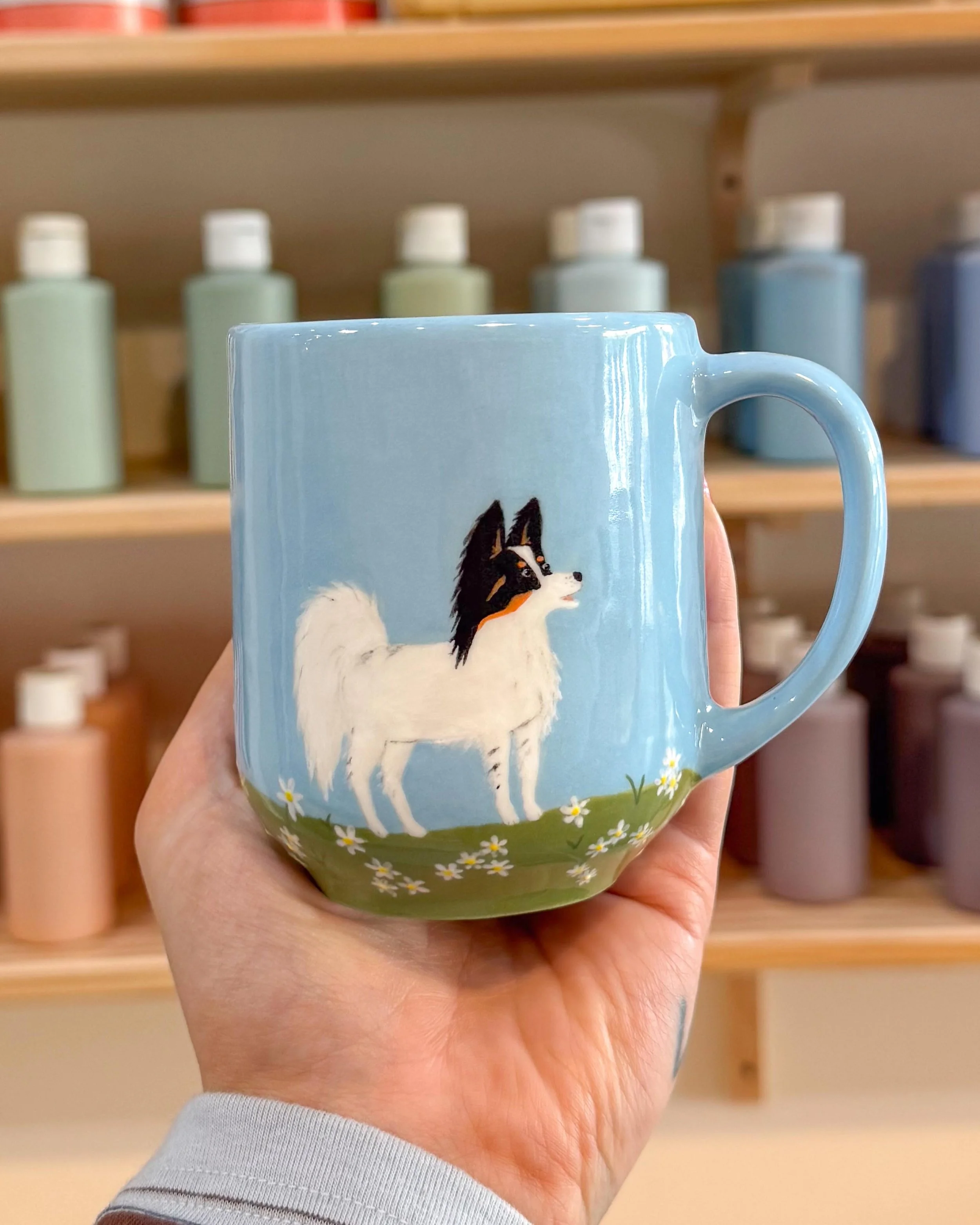 We have so so many mugs to choose from &amp; it&rsquo;s always so cool to see how people paint them! 

These four mugs are completely different &amp; wonderful in their own way! 

What are you going to paint next time you&rsquo;re are The Pottage?