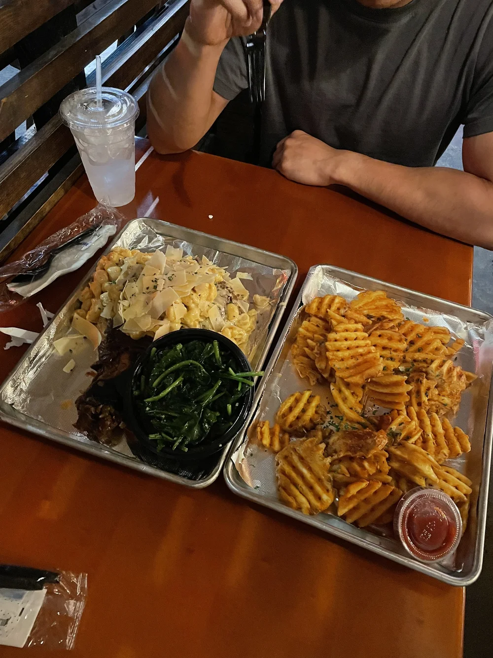 The famed Turkey Leg Hut. Do yourself a favour and order the spinach!