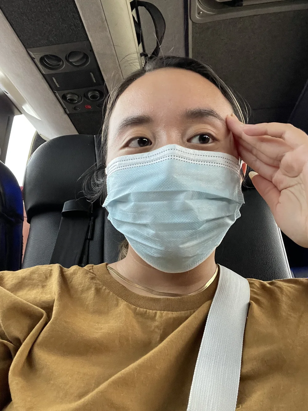 Me, about to have a meltdown on a Greyhound while literally melting because the AC was busted during a 3.5 hour ride.