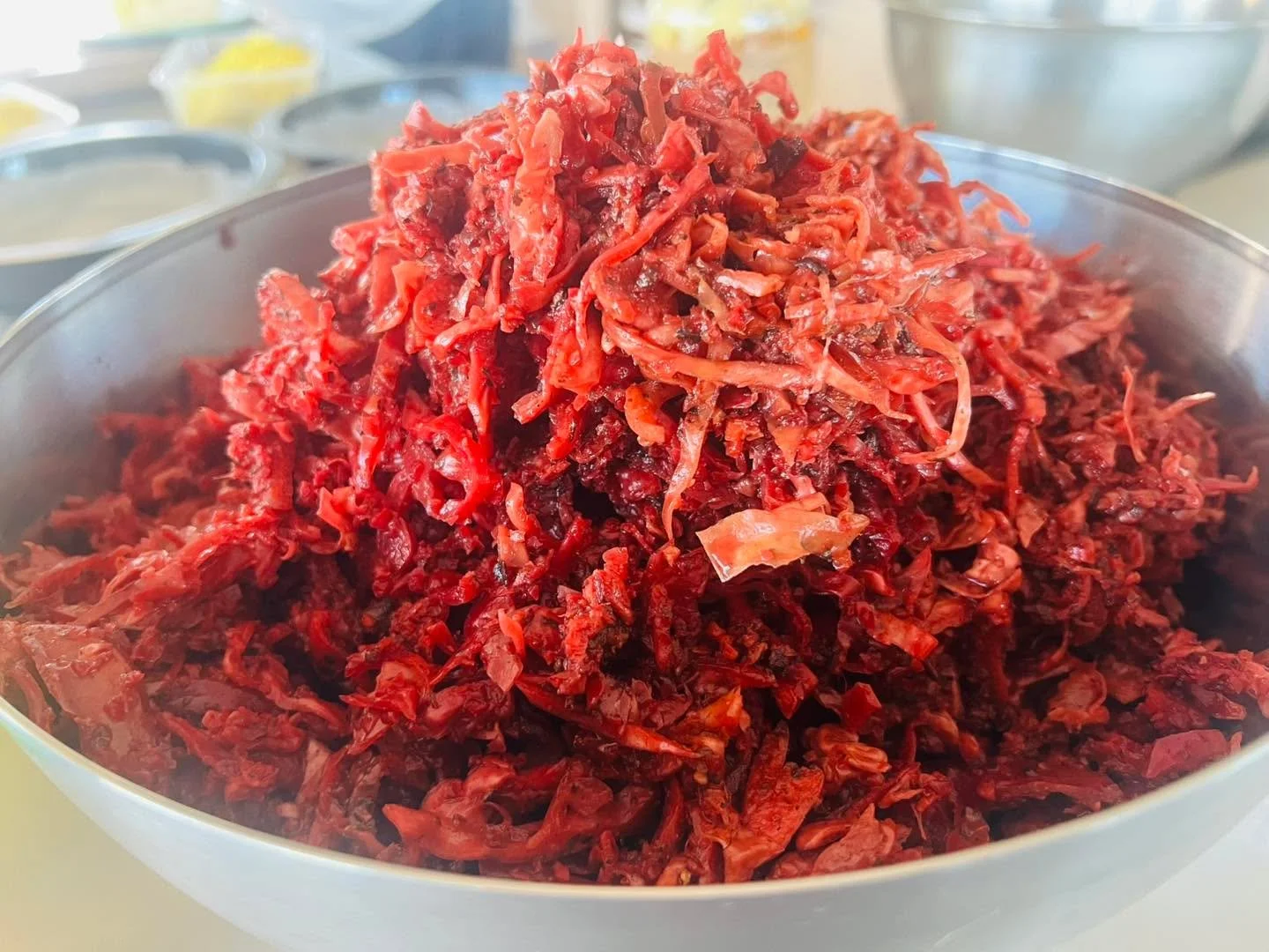 Just unpacked the latest batch of G&rsquo;s sauerkraut &hellip;.. G&amp;R get to sample at lunch today. It smells divine &hellip;&hellip;