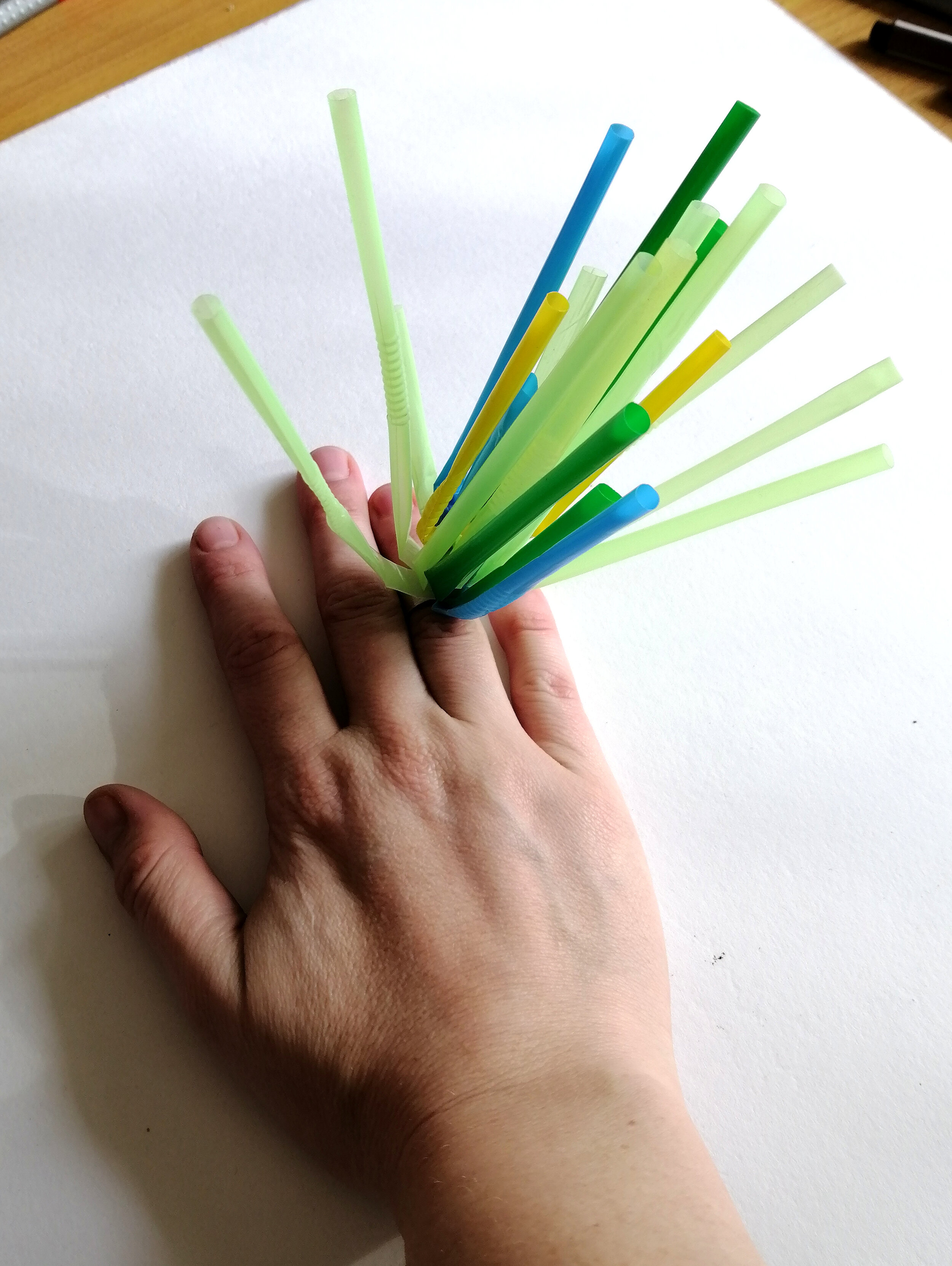 Rave Ring 002, 2020
Plastic straws, Sterling Silver