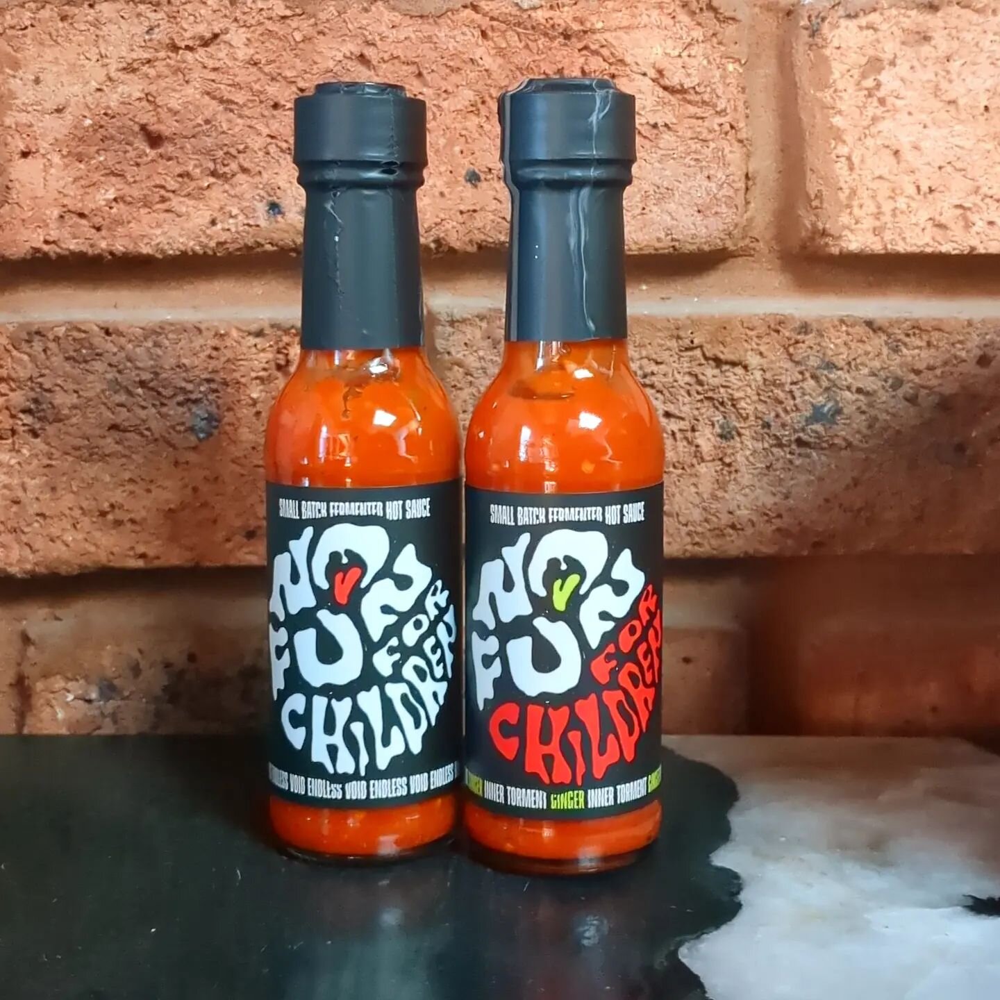 FIRST DROP OF BATCH 10 - NOW ONLINE

ENDLESS VOID - A NO FUN SIGNATURE SAUCE
Fermented, smoky and sour
31-day fermented habanero, garlic and shallots, smoked for 8 hours and lovingly blended and bottled for y'all heat seekers 🔥🔥🔥

and back by popu