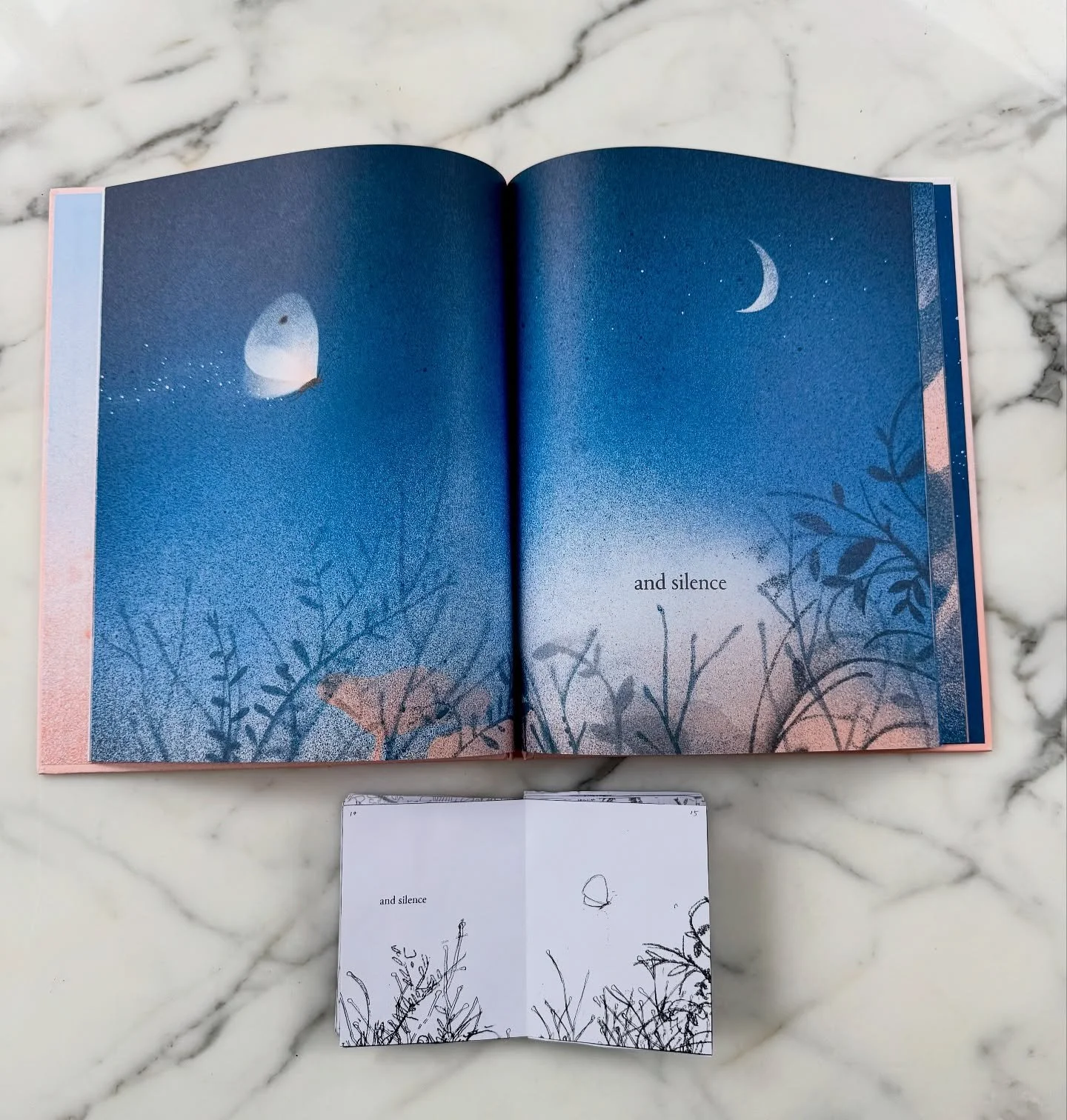 Hello, I&rsquo;m Anna Walker @_annawalker_  Thank you for joining me this week in a swoop around Scribble Books Instagram feed 😌

I&rsquo;m heading back to my own pond, but as a farewell, here are some of my favourite Between spreads. This book was 