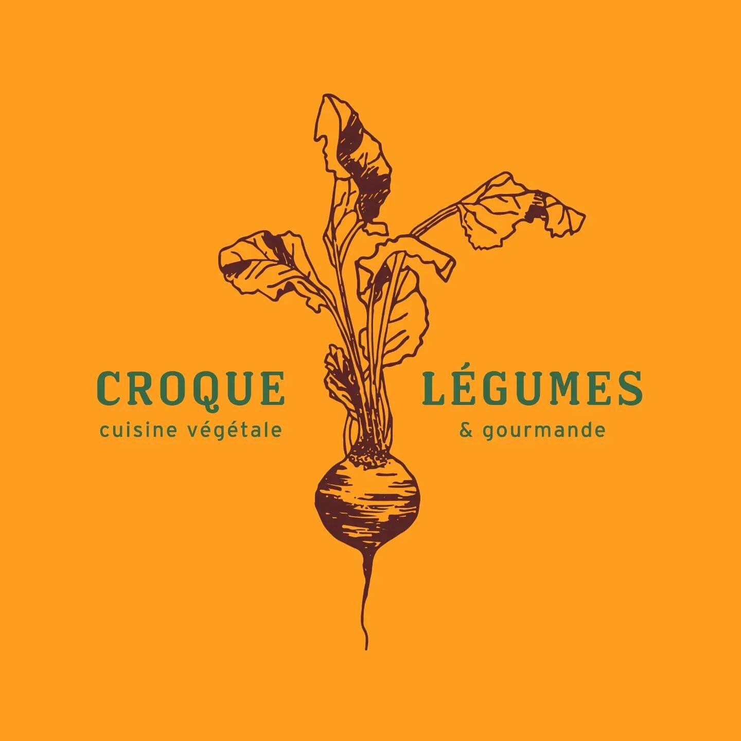 Une identit&eacute; pour @croquelegumes 👩🏻&zwj;🍳

Cuisine v&eacute;g&eacute;tale et gourmande &eacute;labor&eacute;e avec 🧡 par Sierra, &agrave; Lyon. Merci &agrave; toi, j'ai ador&eacute; faire ce logo !

#identitevisuelle #logo  #graphiste #cui