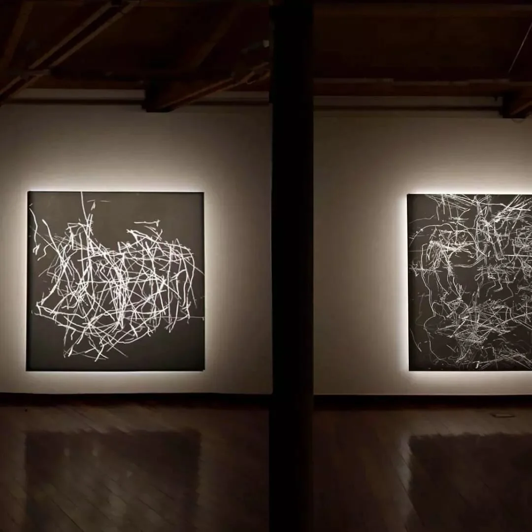 IND&Ograve;MIT/ Acr&iacute;lic sobre tela/ 200X200 cm
El cos, caixa de resson&agrave;ncia dels desigs i dels conflictes, esdev&eacute; aqu&iacute; el centre des d'on Albert Coma Bau s'aproxima a un m&oacute;n complex, dif&iacute;cil d'abastar, en can