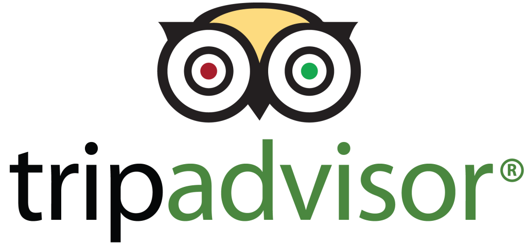 Tripadvisor logo with an owl face above the text.
