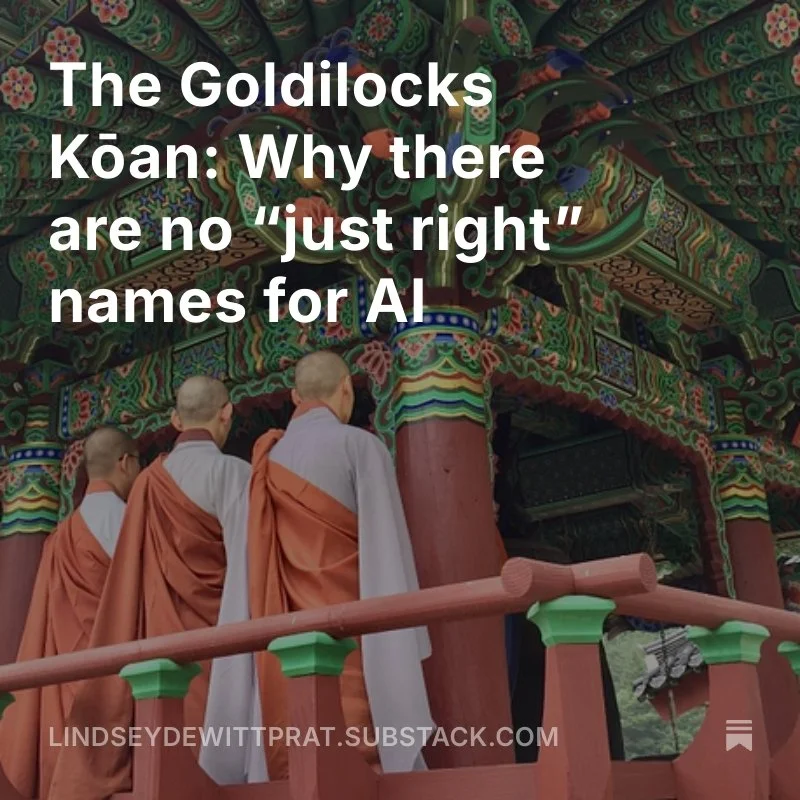 Four monks dressed in traditional robes walking under a colorful, ornate structure with green and red pillars, likely part of a temple or monastery.