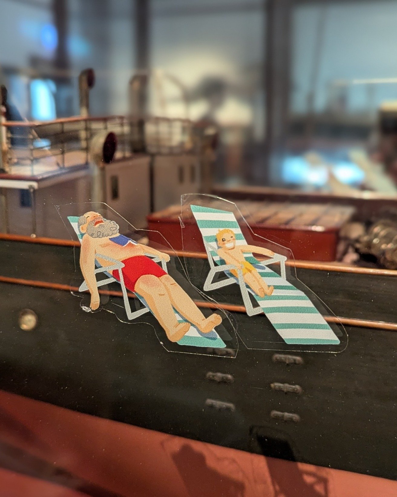 Another joy of the past couple of months was getting to see these stickers in real at @nzmaritimemuseum! @jemimaailish and I took the boys during the school holidays and they went CRAZY. They were hooooning around trying to find them. 

What a joyful