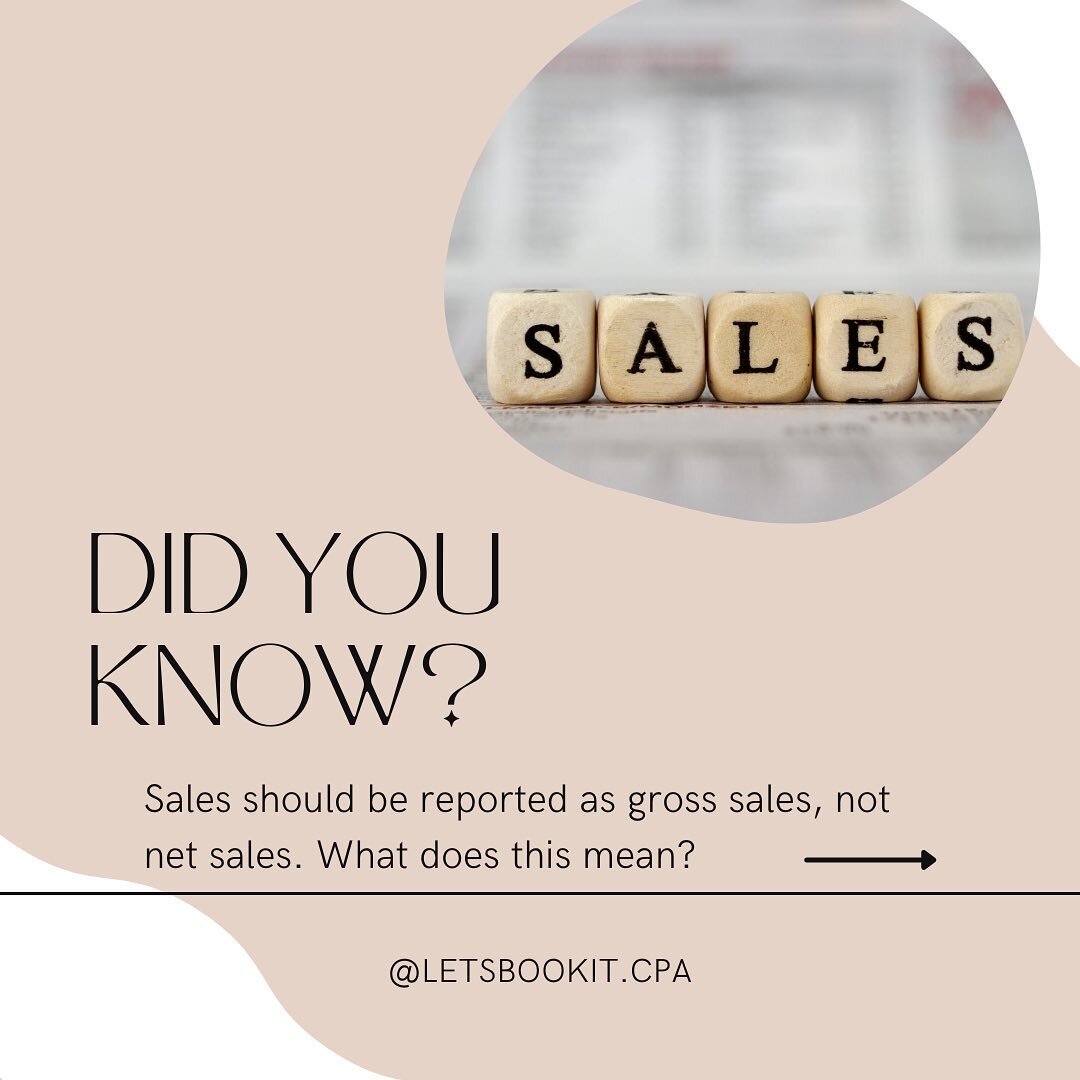 Are you correctly reporting your sales? If you are just reporting a Stripe or PayPal payout as sales, you are not 🙄. Payouts are net sales, but you should be reporting your gross sales.

Check out the slides for the difference between gross sales an