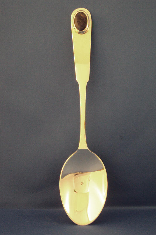 Spoon with Inset Stone, 2009