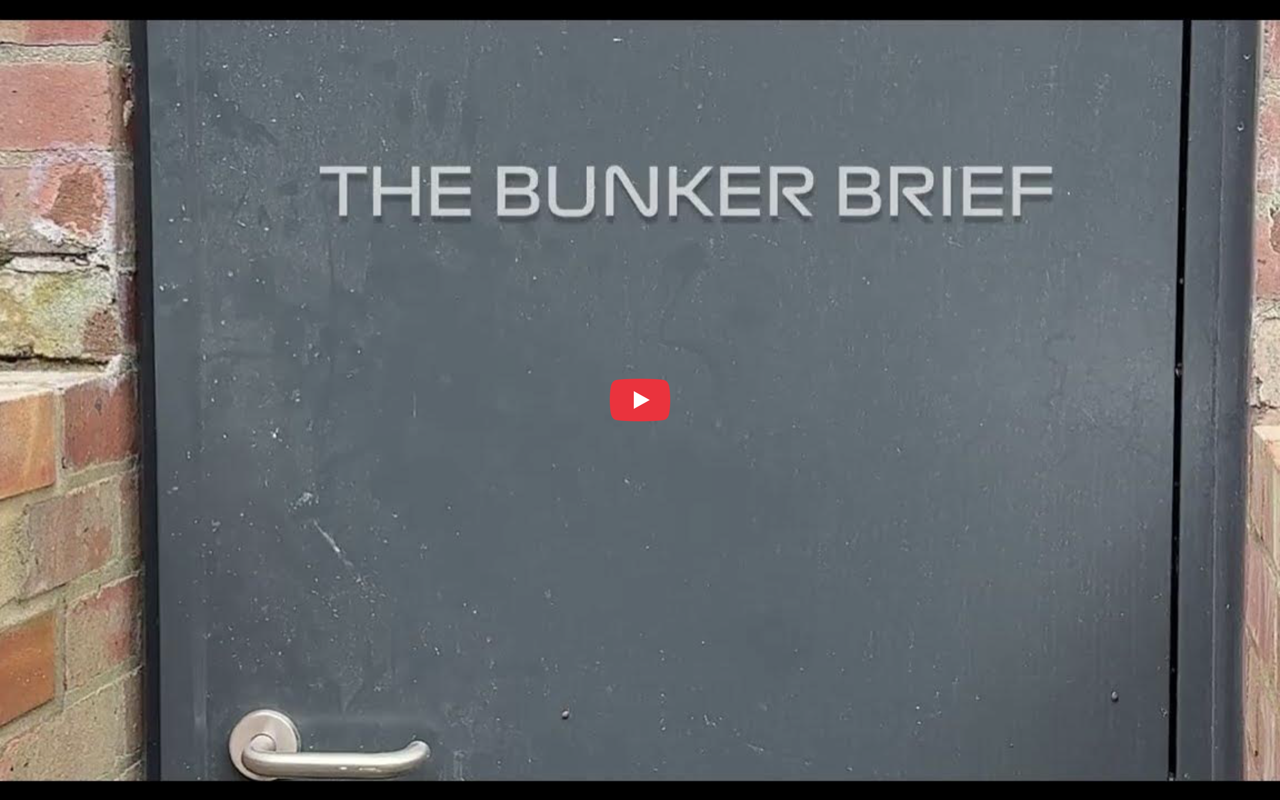 Human Pre Formance Crises and Control webinar - The Bunker Brief