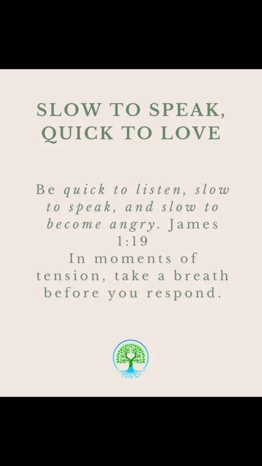 Love listens first. Speak with care, respond with grace. We are often quick to respond because we often allow our past wounds to respond and interact with our partners instead of our healed selves. Listening will dictate what you say next and help yo