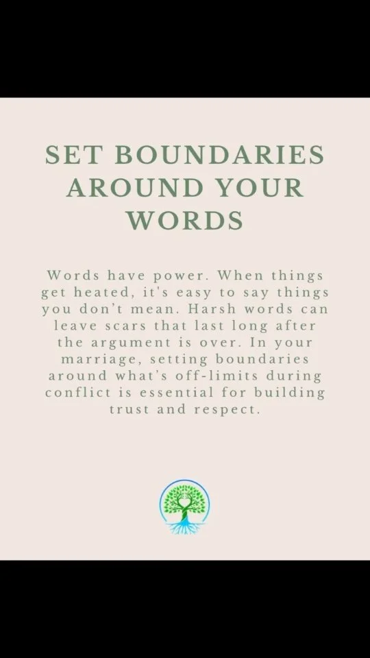 Your relationship deserves a safe space where love, understanding, and respect are always at the forefront. When we stop to think before we speak, we protect our hearts and our partner’s. Setting boundaries around our words helps prevent hurtf