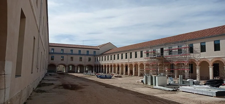 TMR afronta la recta final de la rehabilitación del Cuartel del Príncipe en Universidad de Alcalá
