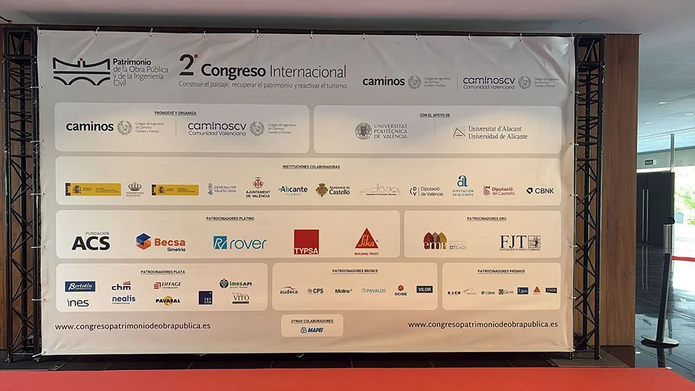 TMR participa como patrocinador en el II Congreso Internacional de Patrimonio de la Obra Pública y de la Ingeniería Civil