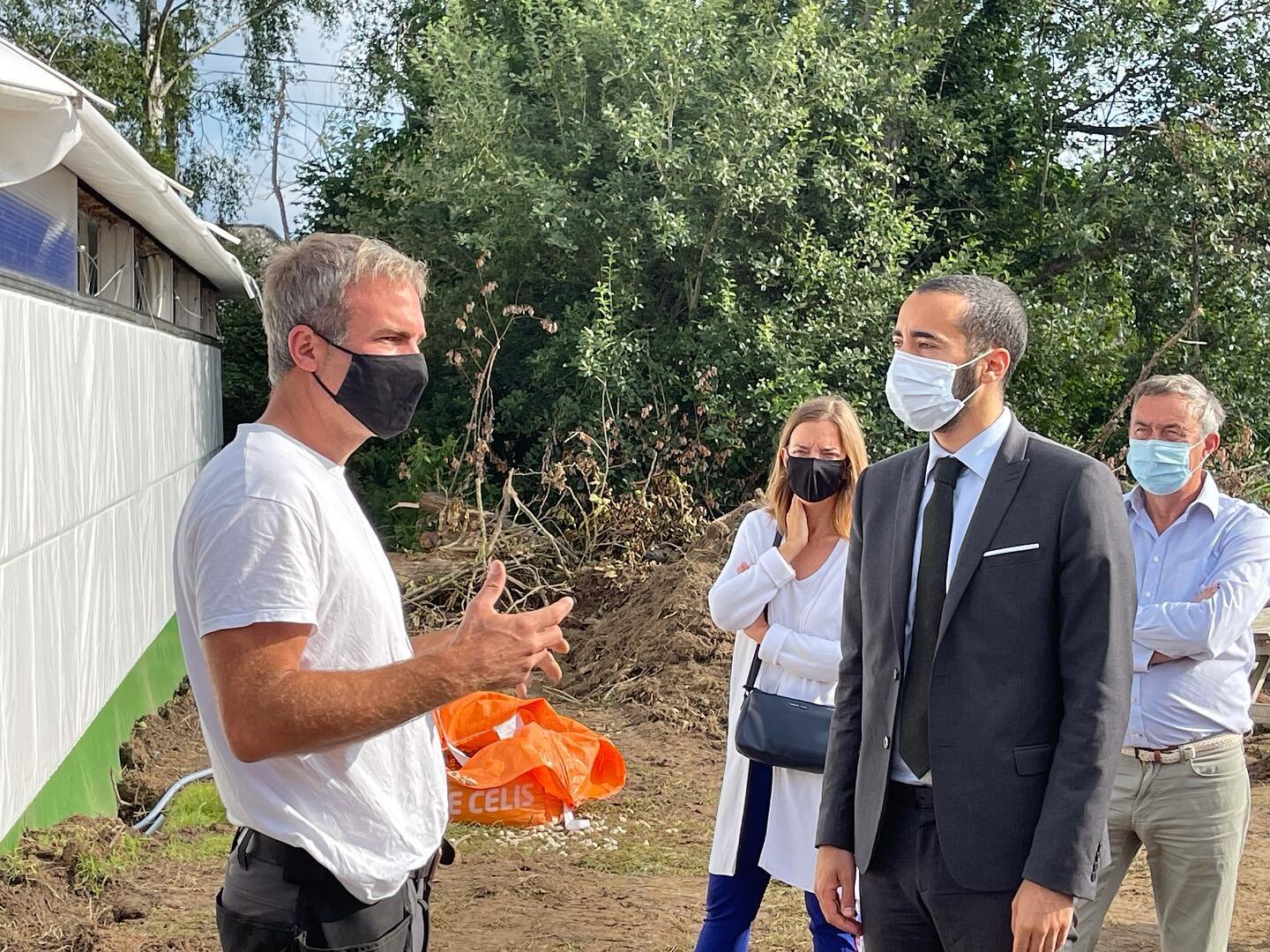 MGTH - VIP day 😱- Yesterday we had a visit by Secretary of State @sammymahdi because of our first time collaboration with refugees staying here in Belgium @fedasil Zaventem. It closes the Maggie circle knowing that in a few years the construction wi